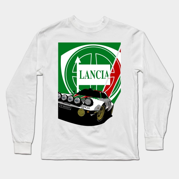 LANCIA STRATOS Long Sleeve T-Shirt by HSDESIGNS